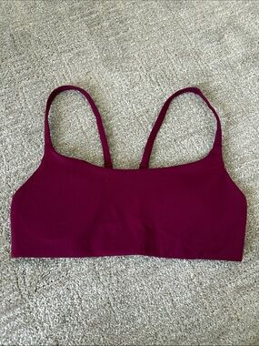 lululemon Wunder Train Strappy Racer Bra - deep Luxe Sz 6